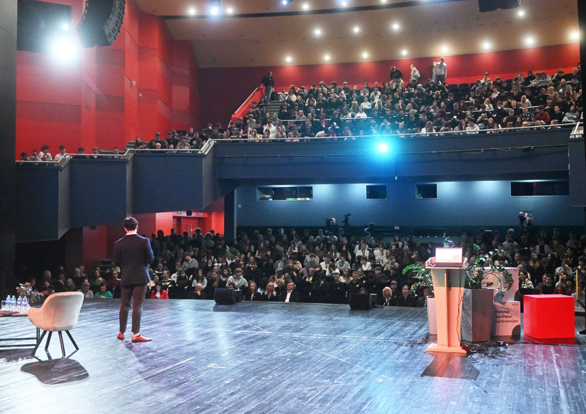 Šiaurės licėjaus mokytojas skaitė paskaitą jaunimo konferencijoje