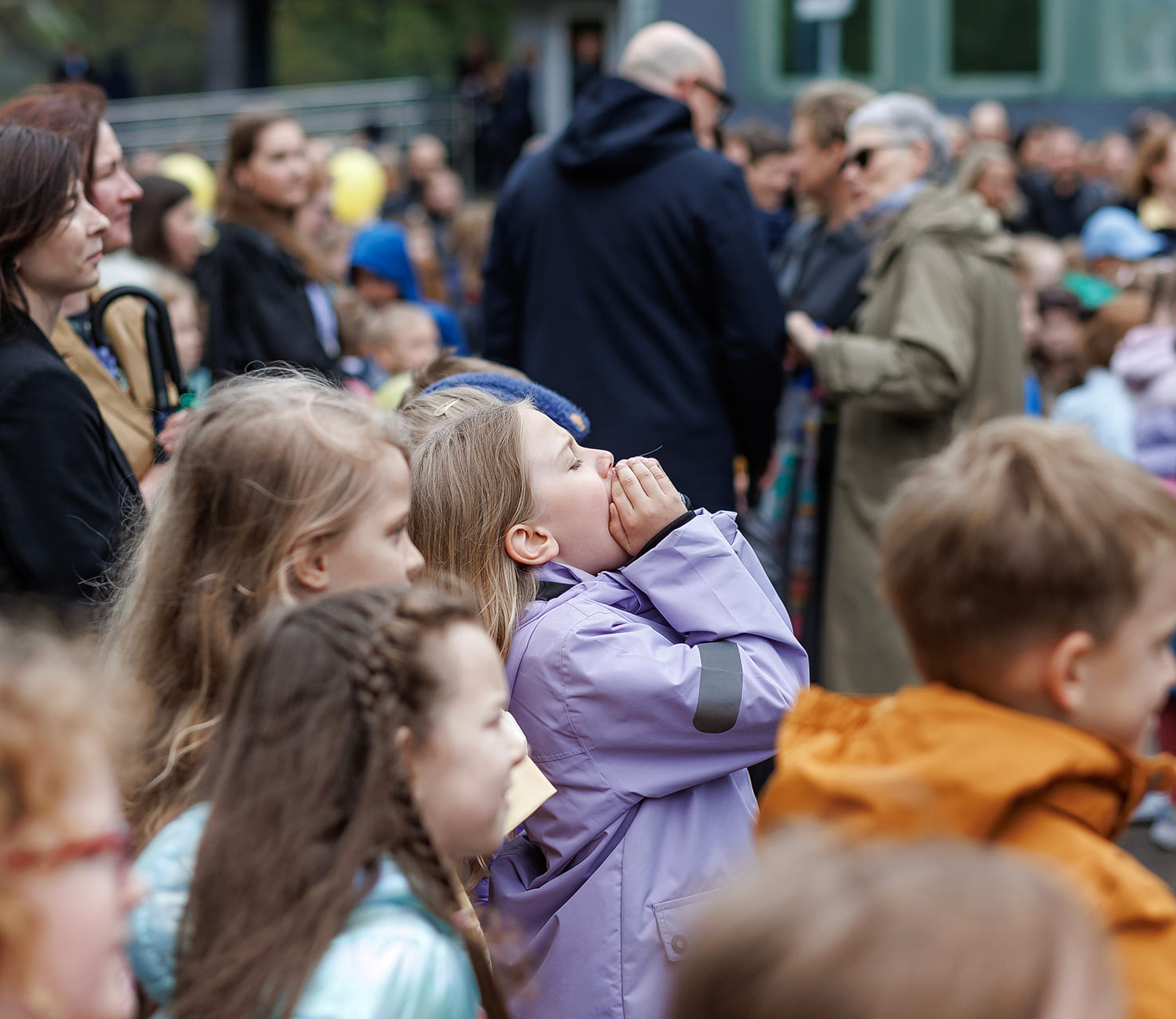 Šiaurės licėjaus bendruomenė renginyje lauke