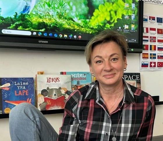 Priešmokyklinio ugdymo mokytoja savo klasėje